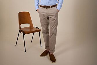 Men's chino trousers Dark Greige - JERRY II