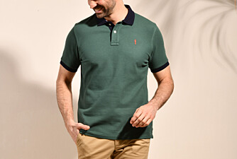 Dark Green and Navy Men's polo shirt - ARDLEY