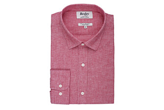 Red Chambray cotton linen shirt - SILBERT