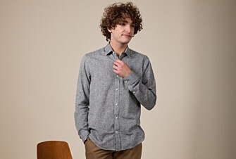 Dark Green Cotton Linen Shirt - French Collar - SILBERT