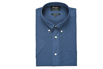Indigo linen cotton shirt - Chest pocket - COLTEN MC