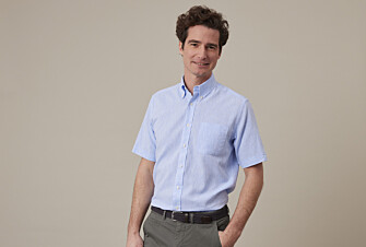 Blue Chambray cotton linen shirt - Chest pocket - COLTEN MC