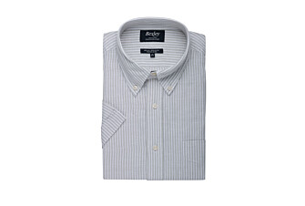 Lime Green Chambray & White cotton linen shirt - Chest pocket - COLTEN MC