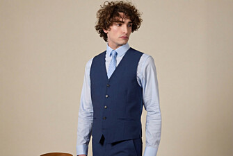 Men's Prussian Blue Suit Waistcoat - LAZARE