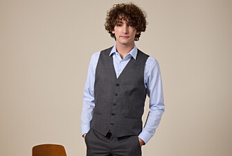 Men's Middle Grey Suit Waistcoat - LAZARE