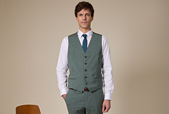 Men's Waistcoat Linden Green - LAZARE