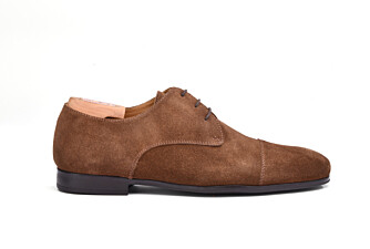 Havana Suede Derby Shoes - Rubber outsole - DERNOX GOMME URBAN