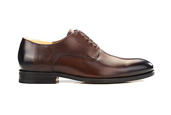 Patina Chocolate Derby Shoes - PENFORD