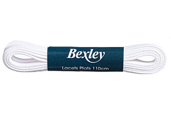 1 pair of White shoelaces for leather trainers