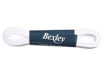 1 pair of White shoelaces for men's trainers