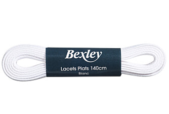 1 pair of White shoelaces for men's high top trainers