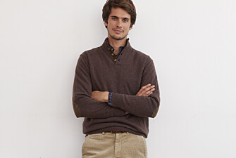 Brown High-collar wool jumper - KILTAN