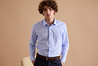 Blue Sky Men's twill shirt - CAMÉLIEN
