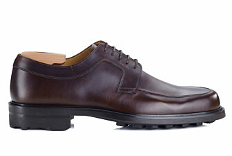 Chocolate Derby Shoes - Rubber outsole - HUDSON GOMME COUNTRY