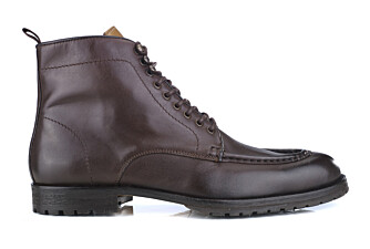 Patina Chocolate Lace-up Derby Boots - WARTLING PATIN