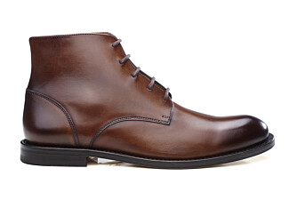Patina Chocolate Leather Boots - KINSHAM