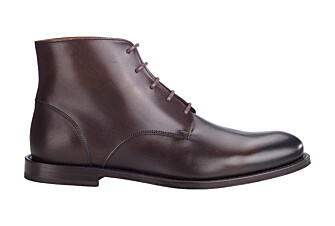 Patina Brown Leather Boots - KINSHAM