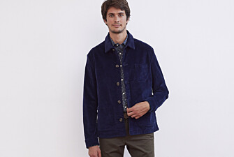 Men's Corduroy Indigo Blue Jacket - FIDÉLIEN