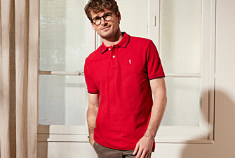 Red and Navy Men's polo shirt - ADNEY