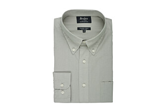 Lime Green long sleeve cotton linen shirt - COLTEN