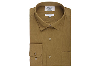 Khaki cotton linen shirt - SYLBERT