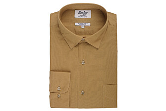 Caramel cotton linen shirt - SYLBERT