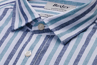 Navy & Green Stripped Shirt  - SIMONIN