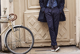 Men's Navy Dress Trousers Jogpant style - LORIAN