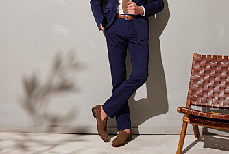 Men's Navy Suit Trousers - LAZARE
