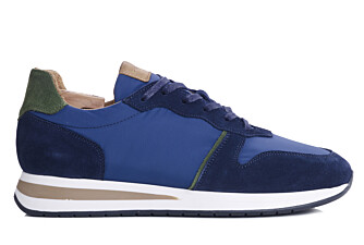 Navy suede and Green Men's Trainers - MURTOA