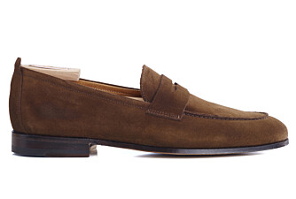 Havana Suede Men's penny loafers - CEVIO