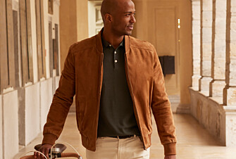 Caramel Suede Leather Jacket - SEAN