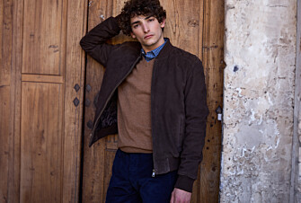 Chocolate Suede Leather Jacket - SEAN II