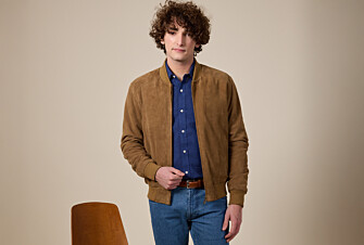 Tobacco Suede Leather Jacket - SEAN II