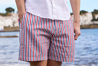 Blue White & Red stripes Men's swim short - BRENTAN