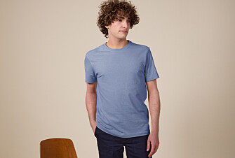 Denim Blue Light organic cotton plain t-shirt - EDGAR III