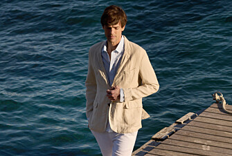 Light Beige Linen Blazer - LUBIN