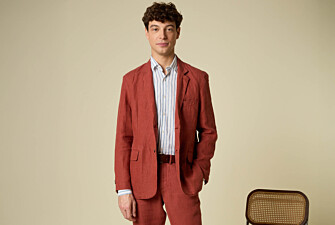 Terracotta Linen Blazer