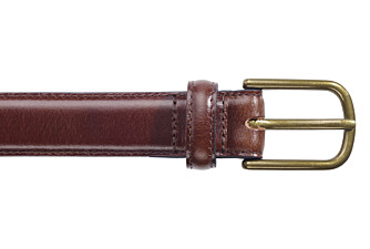 Patina Chocolate leather Belt for men - SOUTHGATE