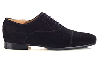 Black suede Oxford shoes - LENNOX PATIN