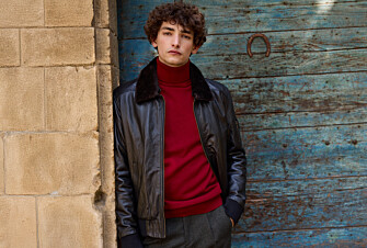Black Leather Aviator Jacket - EVERETT II