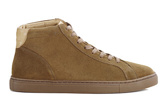 Hazelnut Suede high top Trainers - THORNLEA