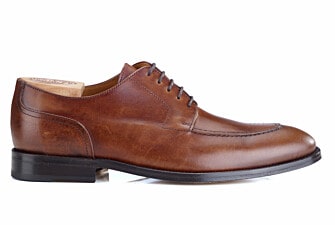 Patina Cognac Derby Shoes - Leather outsole - STOCKWOOD