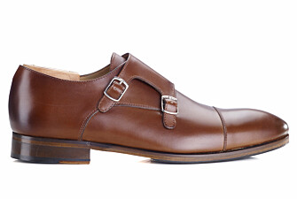 Chestnut Double Buckle Shoes with rubber pad - GRESHEY PATIN