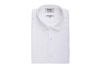 White Chambray cotton linen shirt - SIPHÉRIN