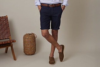 Navy linen shorts - BORYS