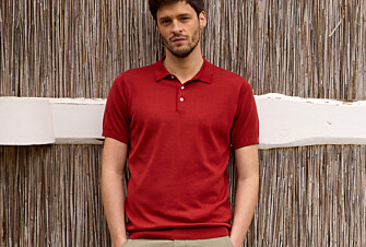 Dark Red men's polo shirt - BRAIDEN