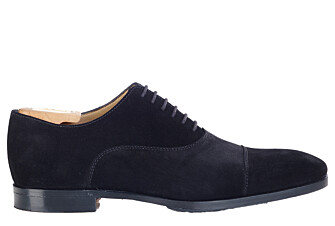 Black Suede Oxford shoes - Leather outsole with rubber pad - SPEZIA II PATIN