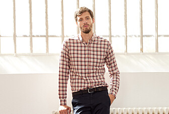 Red & Ecru Flannel shirt - Pocket - ALDERICK