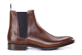 Cognac Patina Men's Chelsea Boots with rubber outsole - TODDINGTON GOMME